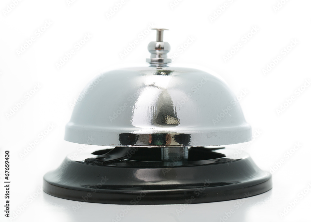 Close up Bell service with white background Close up Bell service with white background