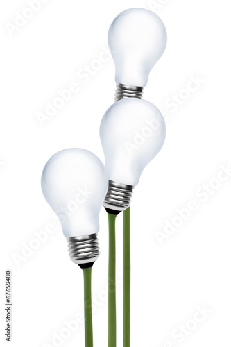 Glühbirnen auf Stiel