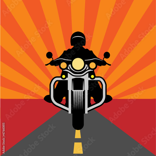 Vintage Motorcycle poster, vector