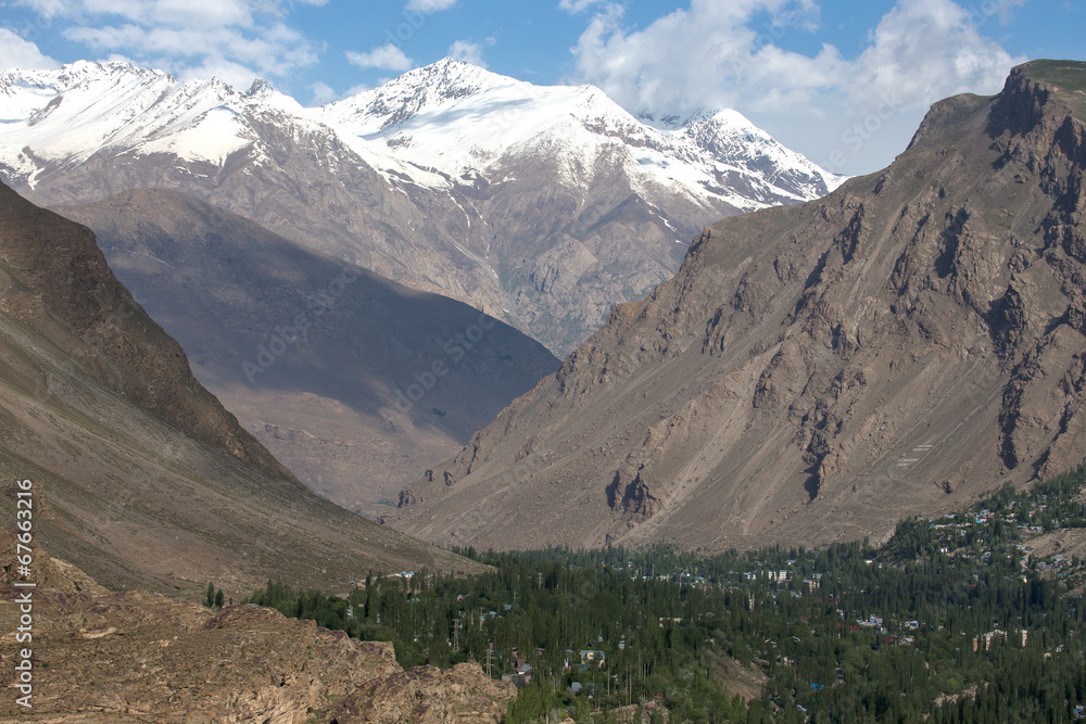 Mountains of Tajikistan. Pamir near Khorog