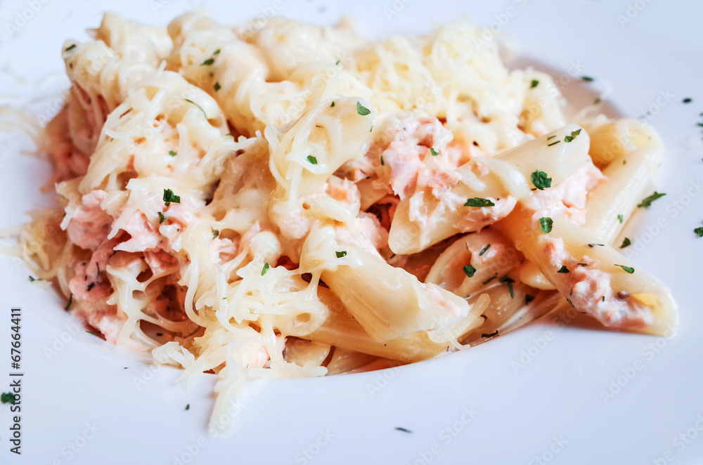 tasty pasta with salmon tasty pasta with salmon