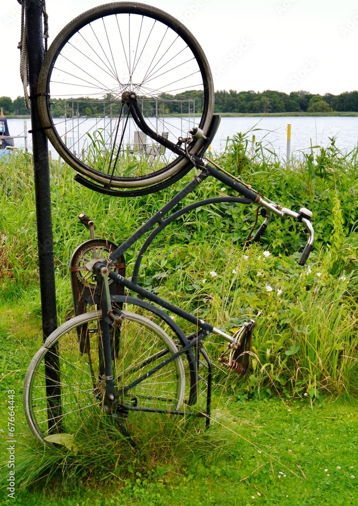 Fototapeta premium Fahrrad hochkant