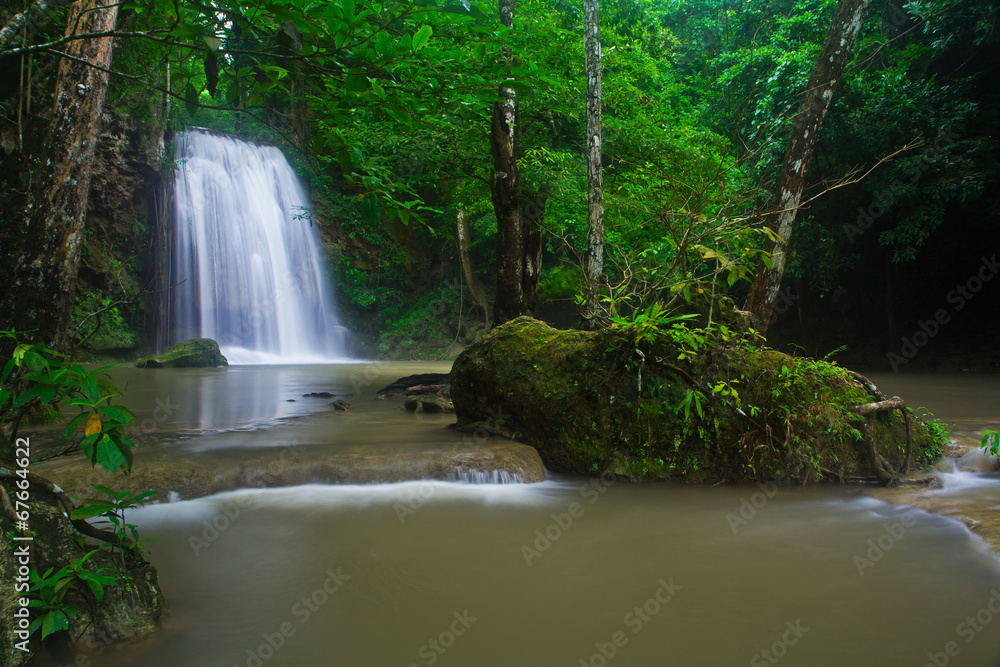 Erawan waterfall in Kanchanaburi province of Thailand Erawan waterfall in Kanchanaburi province of Thailand