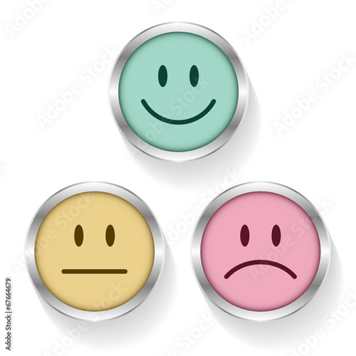 Mood Faces Faces Emotion Retro Silver