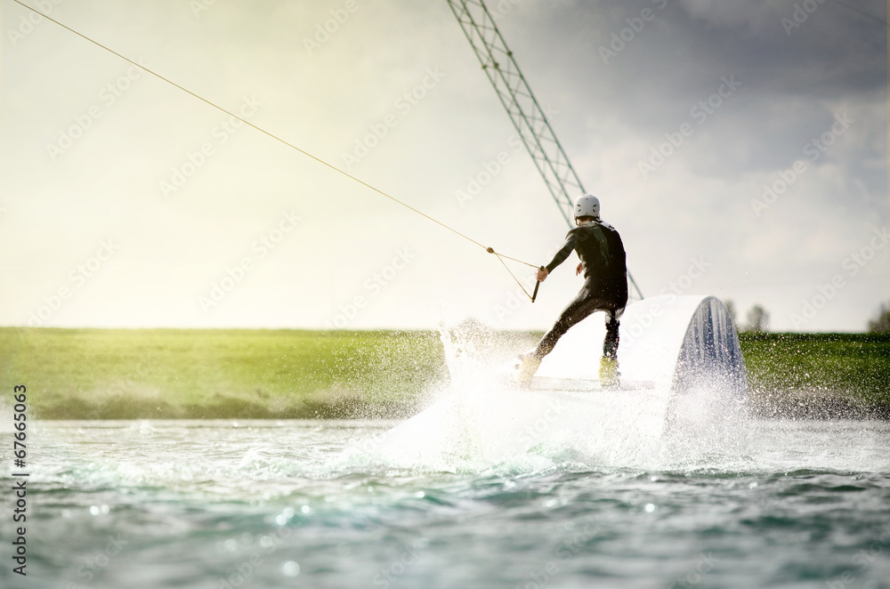 Wakeboarder on Opsticle