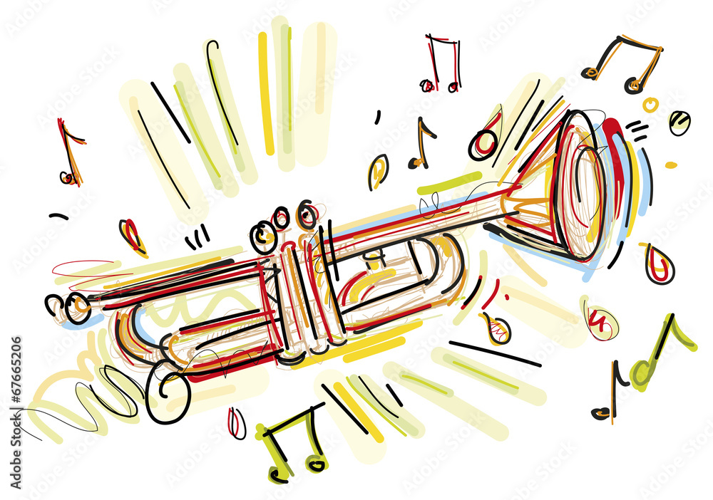 Fototapeta premium Isolated Trumpet