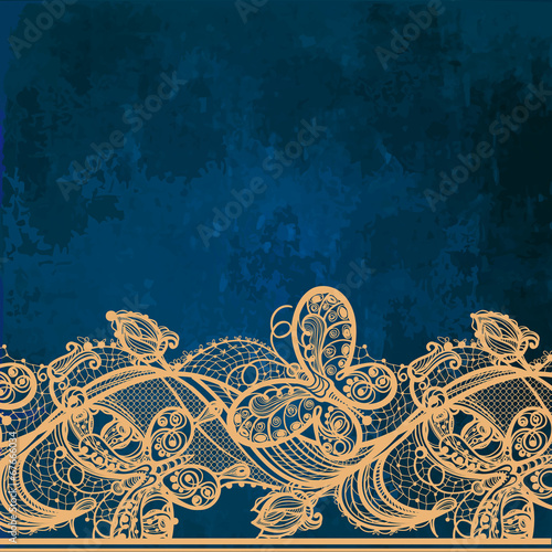 Vintage card on grunge background.