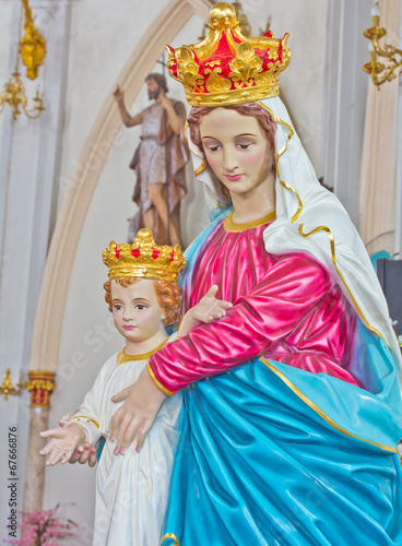 Blessed Virgin Mary with baby of Jesus