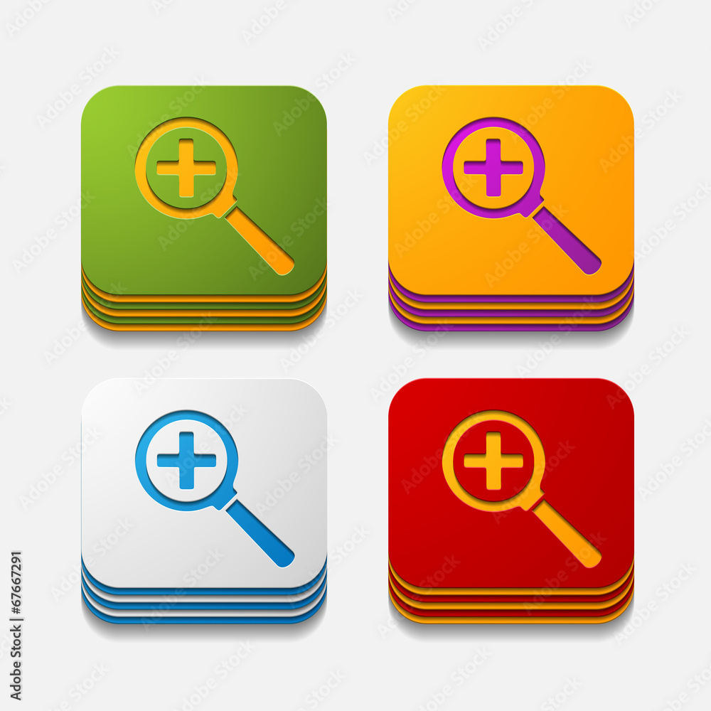 square button: magnifier square button: magnifier