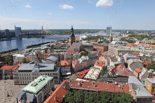 The general view of Riga, Latvia