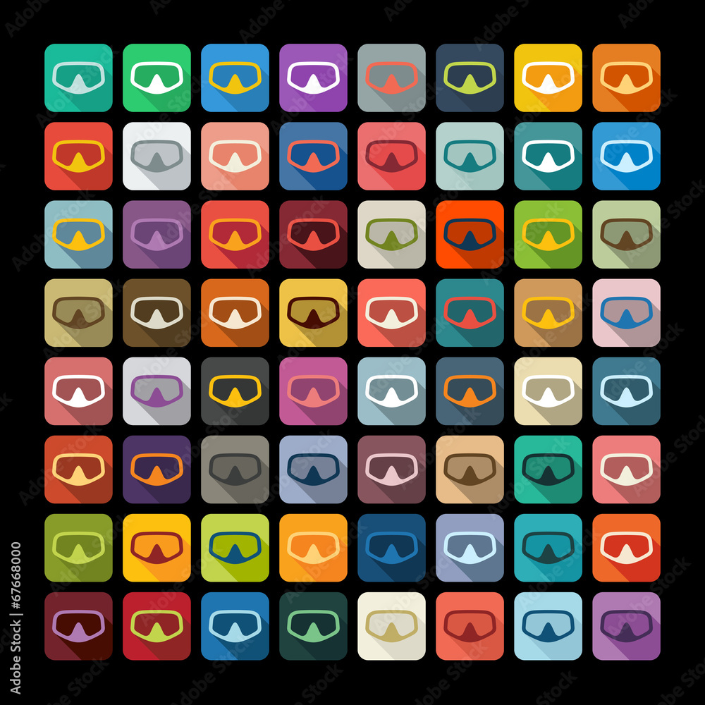 Flat design: mask Flat design: mask