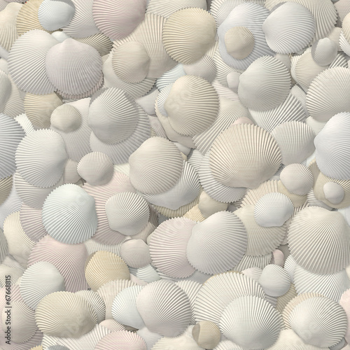 seamless texture of seashells © sss78