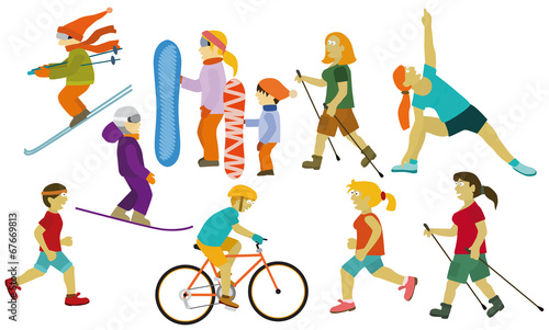 People (various sports activities)