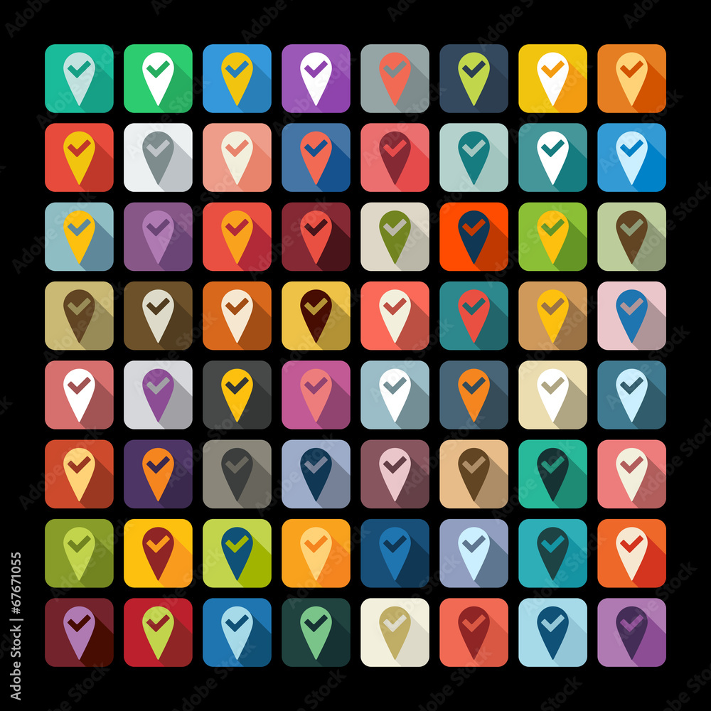 Flat design: pointer Flat design: pointer