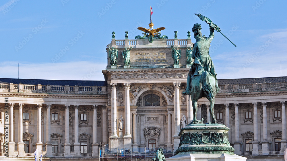 Obraz na plátně hofburg wien - heldenplatz