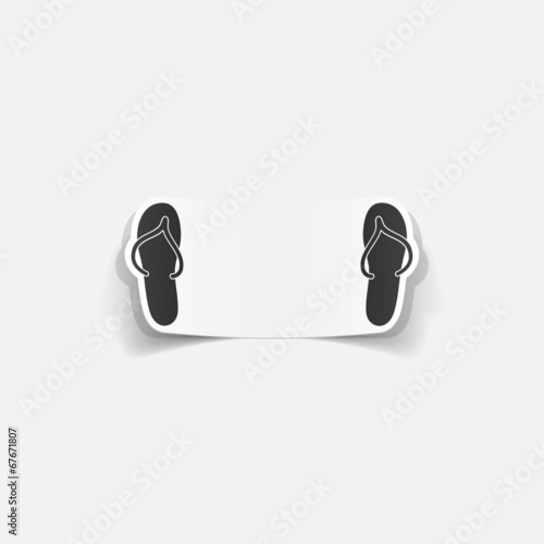 realistic design element: slippers