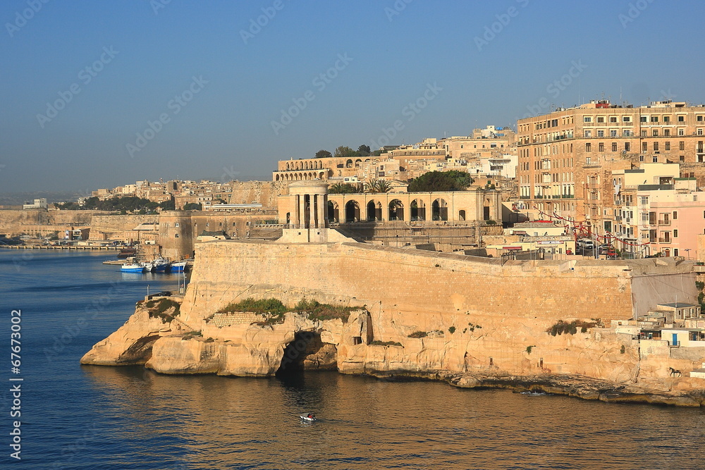 Harbour entrance La Valletta Malta,Mediterranean Sea, Europe