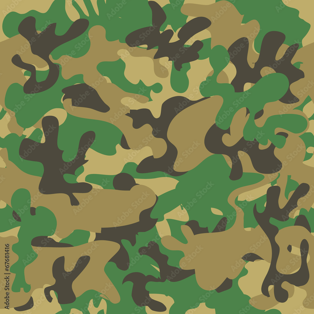 Camouflage seamless pattern. Woodland style Camouflage seamless pattern. Woodland style
