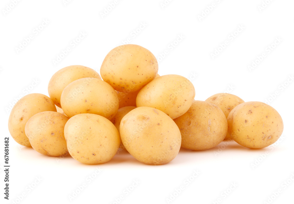 new potato tuber isolated on white background cutout new potato tuber isolated on white background cutout