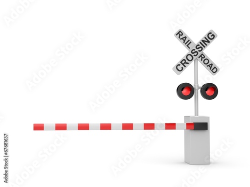 Foto Railroad crossing