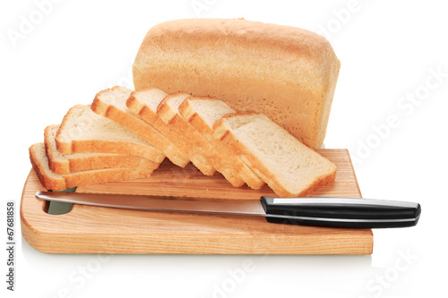 Sliced bread on desk