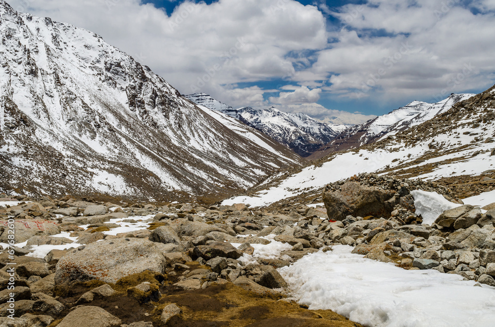 Tibet. Mountainside near Mount Kailash