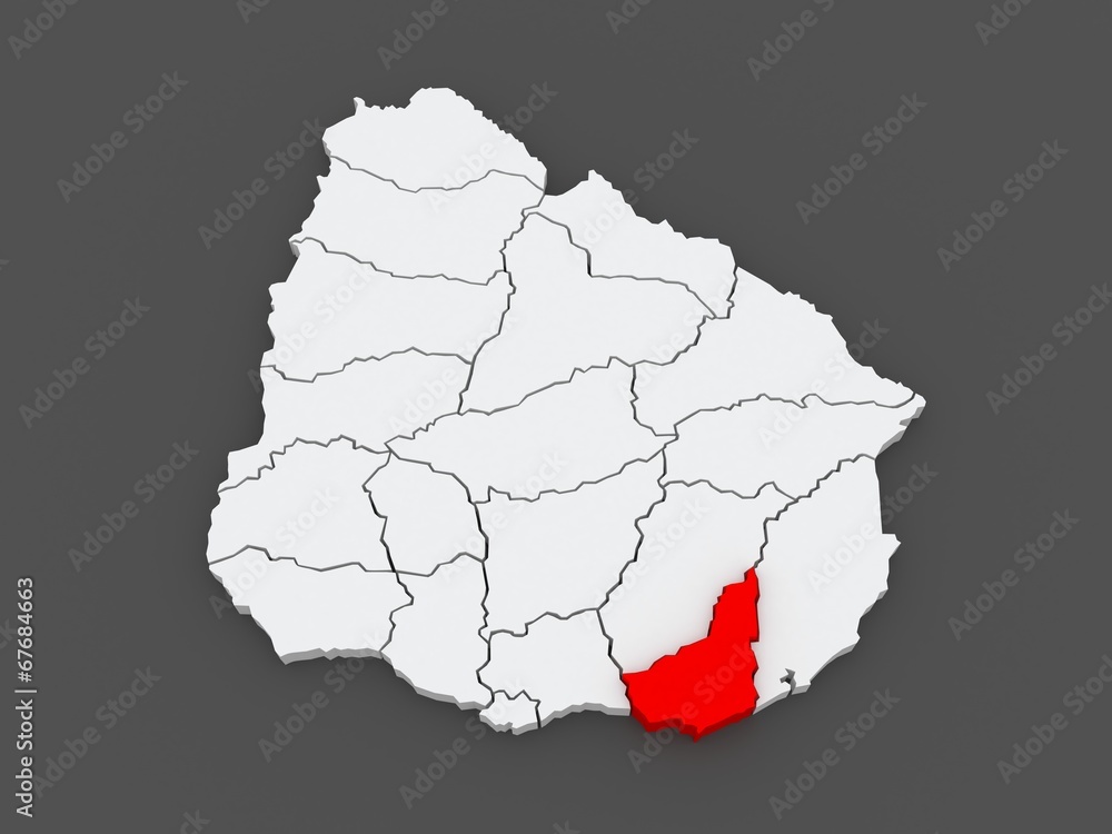 Map of Maldonado. Uruguay. Map of Maldonado. Uruguay.