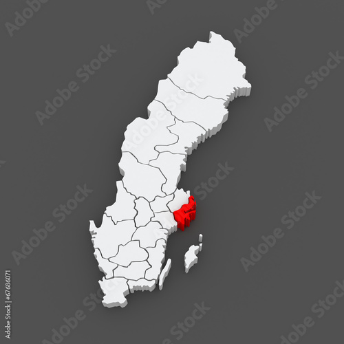 Photography Map of Stockholm. Sweden.