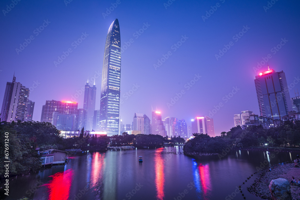 Fototapeta premium Shenzhen, China at Lizhi Park