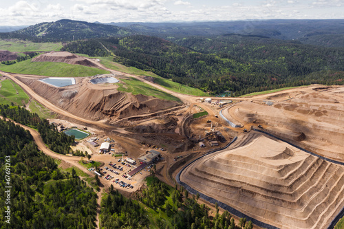 Obraz na płótnie open pit mine