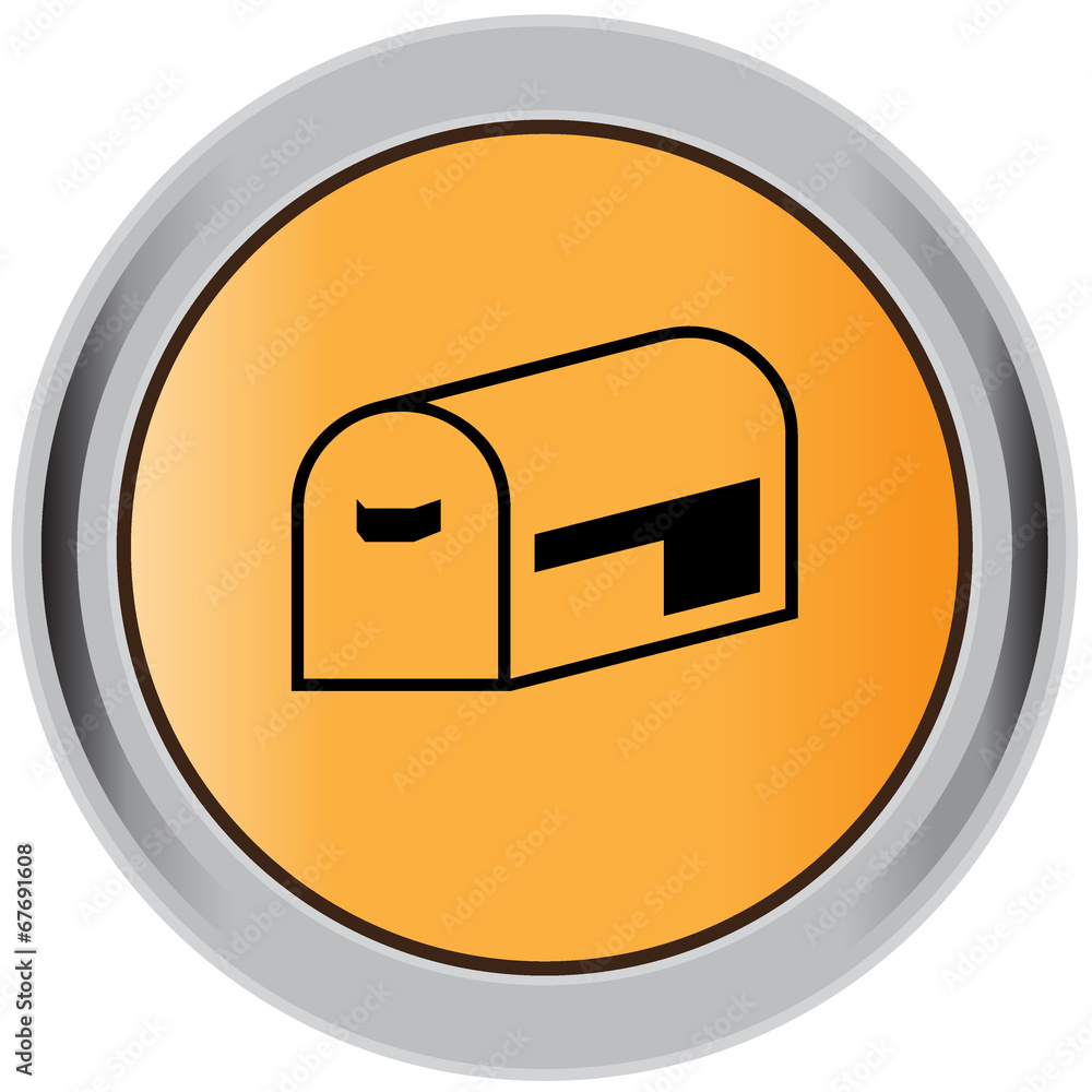 Mail box button, badge, sign, Mail box button, badge, sign,