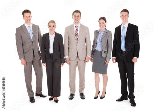 Portrait Of Confident Young Business People