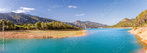 Pena Reservoir Panorama in Teruel, Spain photo