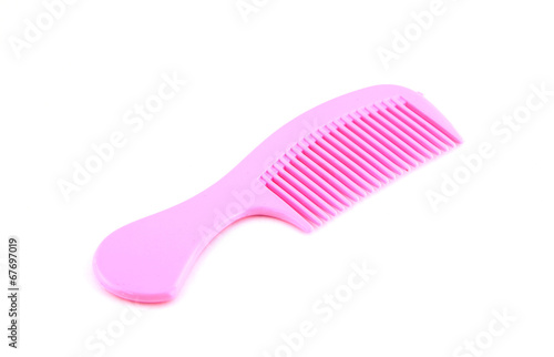 Pink combed tool.
