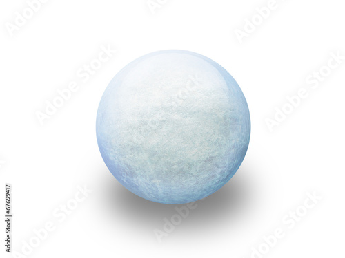 Boule de noël givrée