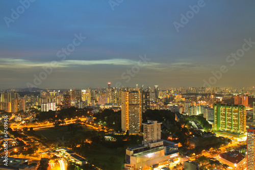 Aerial view Singapore city © sorayuth26