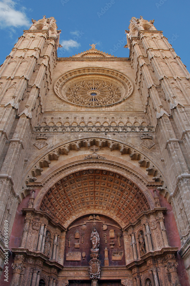 Facade of the cathedral of St. Mary, Majorca