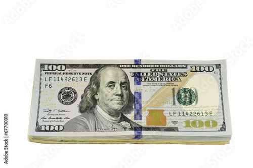 Stack Of Hundred Dollars Bills