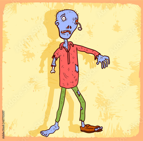 halloween cartoon zombi