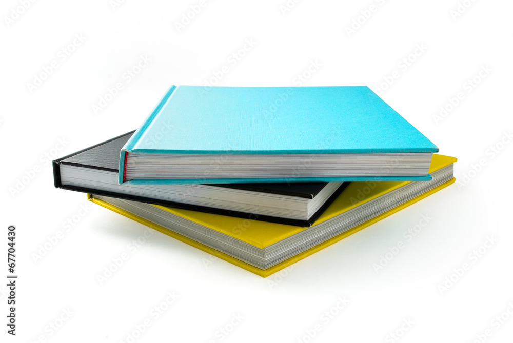 stack of books isolated on white. stack of books isolated on white.
