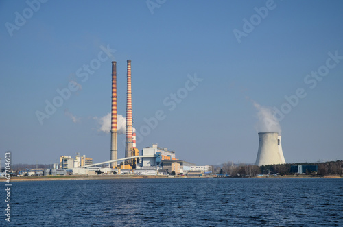 Obraz na płótnie Elektrownia w salonie
