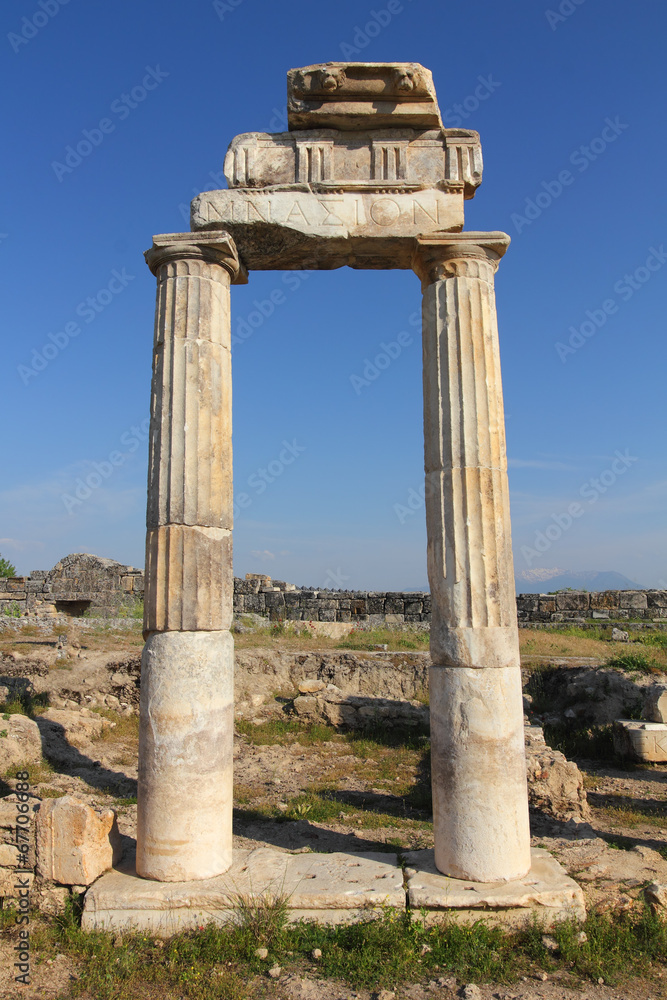 fragment of ancient building in Turkey