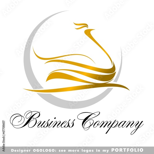 logo, animals, birds, illustrations, swan, vector, jeweller