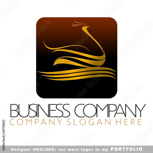 logo, animals, birds, illustrations, swan, vector, jeweller