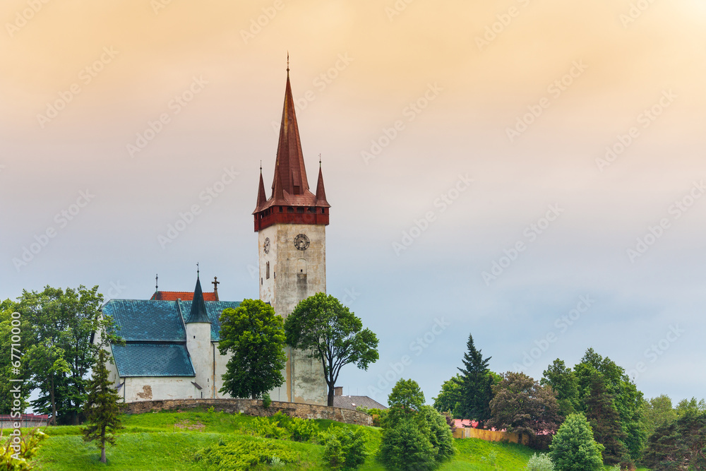 Old village church in Slovakia