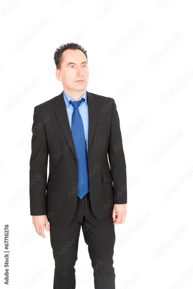 Handsome businessman doing different expressions in different sets of clothes Handsome businessman doing different expressions in different sets of clothes