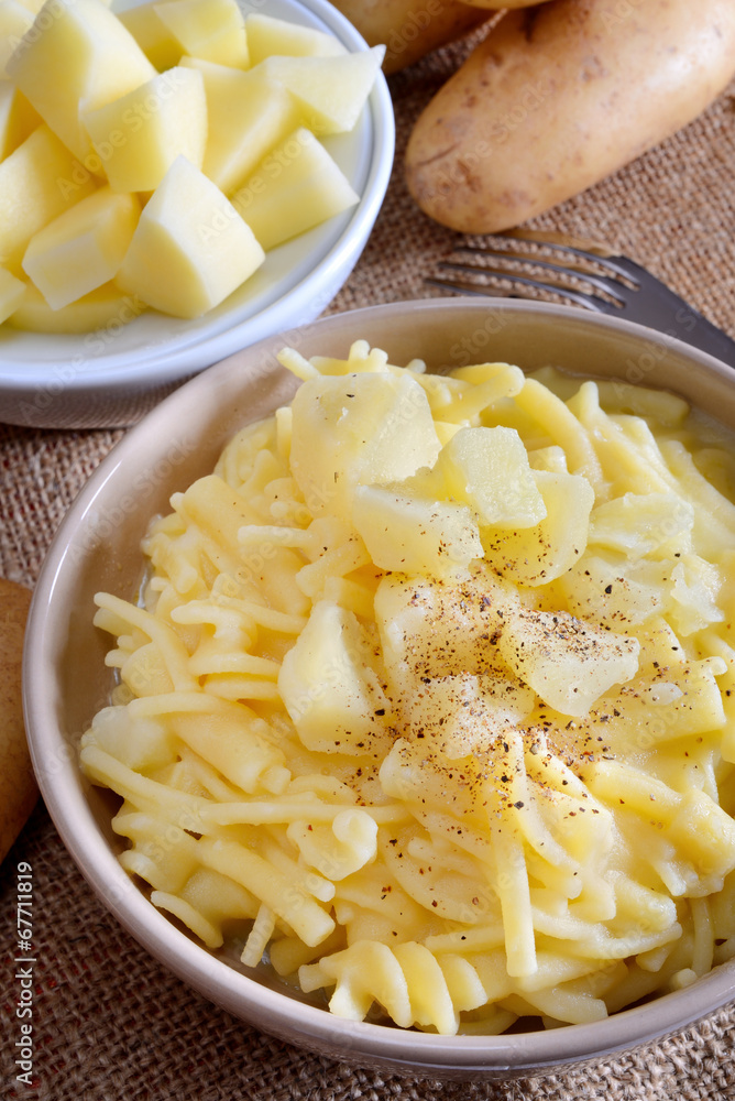 pasta and potatoes