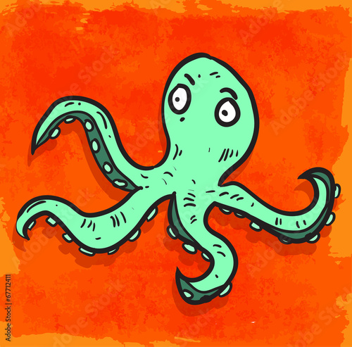 cartoon octopus illustration