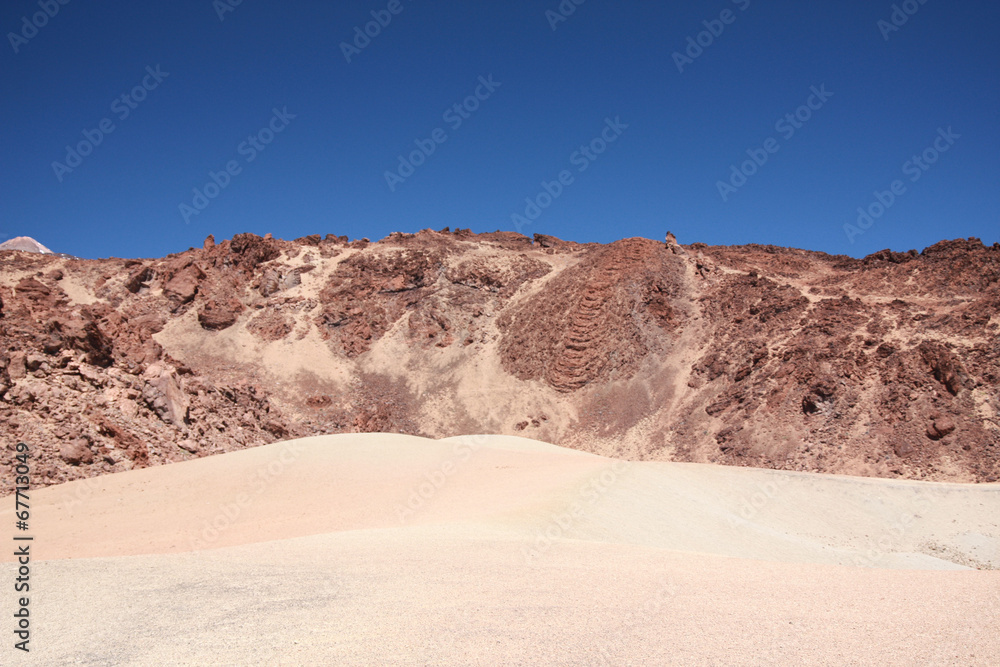 Tenerife, desert mineral au pied du Teide Tenerife, desert mineral au pied du Teide