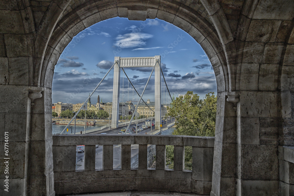 Fototapeta premium Elisabeth Bridge in Budapest